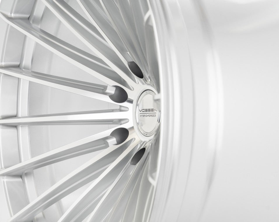 22" Vossen HFX4 Silver Polished 22x12 Concave Wheels Fits Ford F150 2021 and Up