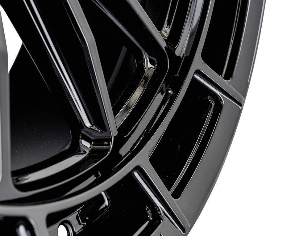 22" Vossen HFX5 Gloss Black 22x9.5 Concave Wheels Rims Fits Jeep Wagoneer