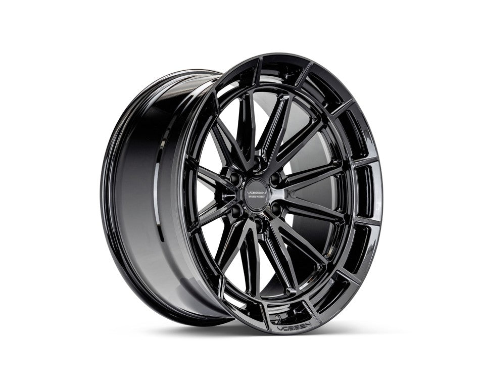 22" Vossen HFX5 Gloss Black 22x9.5 Concave Wheels Rims Fits Jeep Wagoneer