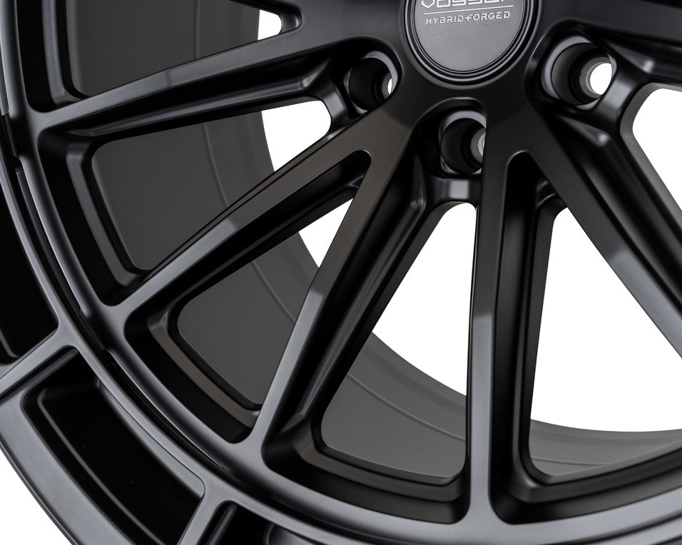 22" Vossen HFX5 Satin Black 22x12 Concave Wheels Rims Fits Ford F150 2015-2020