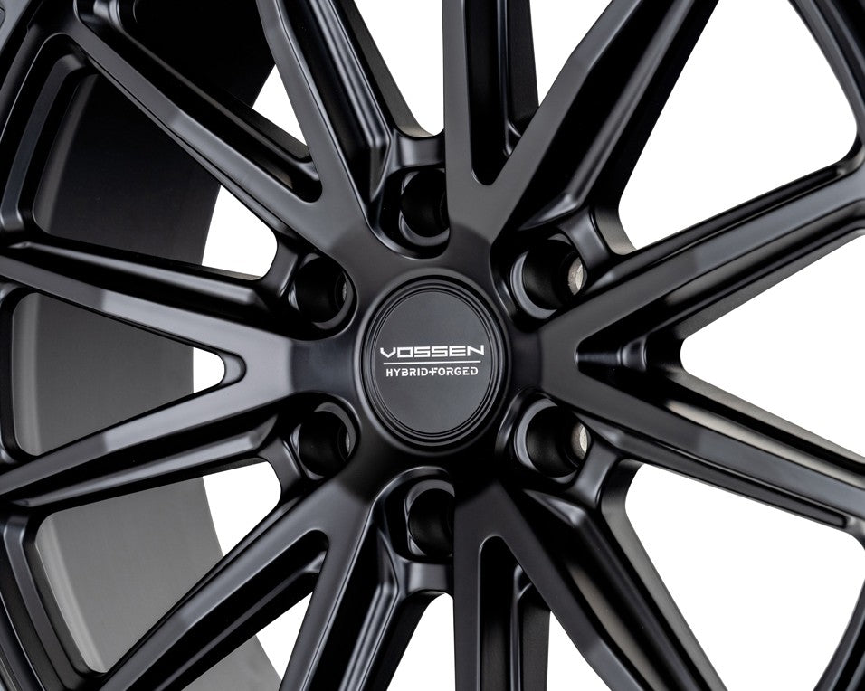 22" Vossen HFX5 Satin Black 22x9.5 Concave Wheels Rims Fits Jeep Wagoneer