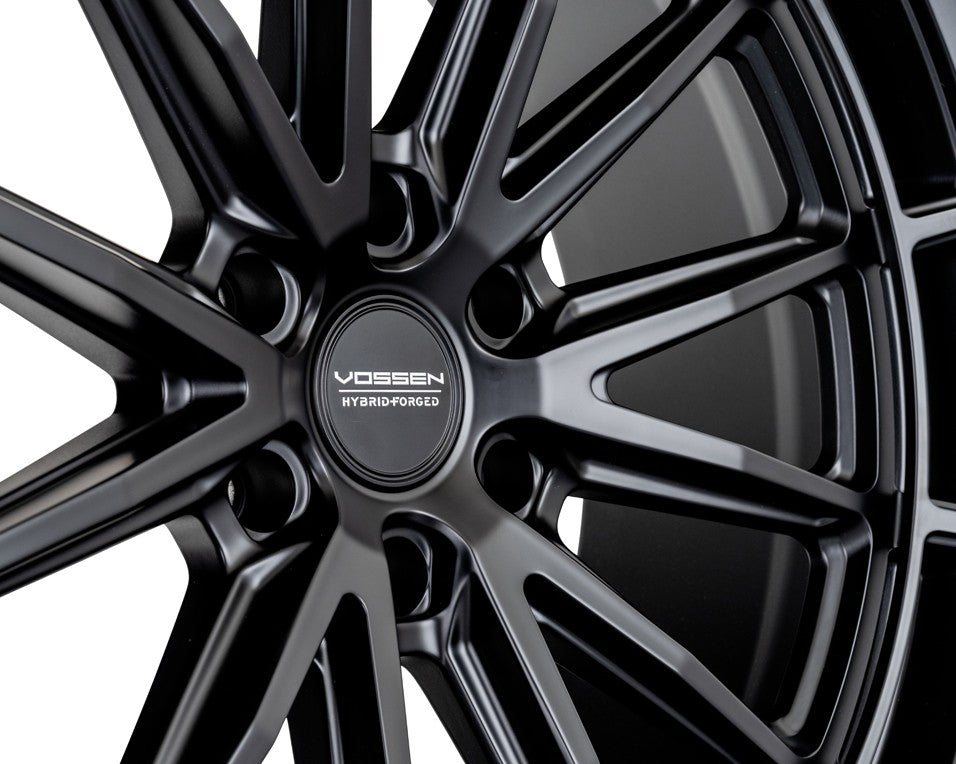22" Vossen HFX5 Satin Black 22x9.5 Concave Wheels Rims Fits Chevrolet Tahoe