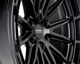24" Vossen HFX5 Satin Black 24x10 Concave Wheels Rims Fits GMC Yukon Denali