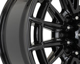 20" Vossen HFX5 Gloss Black 20x9 Concave Wheels Rims Fits RAM 2500 3500