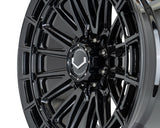 20" Vossen HFX5 Gloss Black 20x10 Concave Wheels Rims Fits RAM 2500 3500