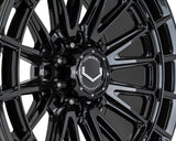 22" Vossen HFX5 Gloss Black 22x10 Concave Wheels Rims Fits RAM 2500 3500