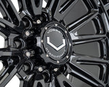 20" Vossen HFX5 Gloss Black 20x10 Wheels Fits Chevy Silverado HD 2001-2010