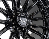 22" Vossen HFX5 Gloss Black 22x12 Concave Wheels Rims Fits RAM 2500 3500