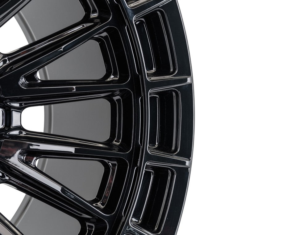 22" Vossen HFX5 Gloss Black 22x12 Wheels Fits Chevy Silverado HD 2001-2010