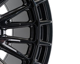22" Vossen HFX5 Gloss Black 22x12 Wheels Fits Chevy Silverado HD 2001-2010