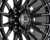 24" Vossen HFX5 Gloss Black 24x12 Concave Wheels Fits GMC Sierra 2500HD 3500HD