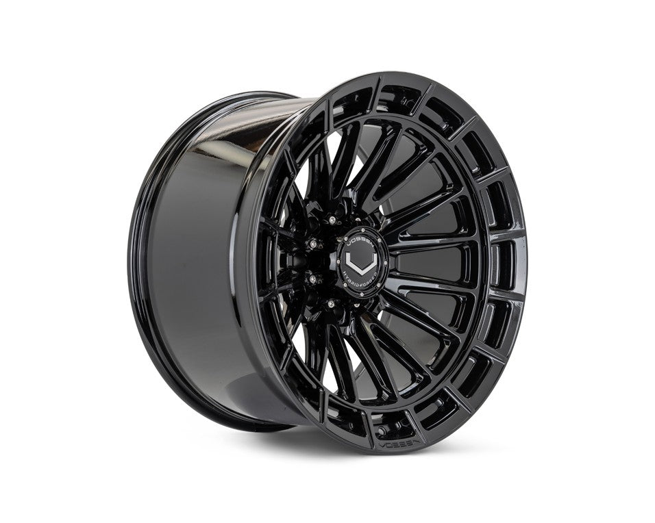 24" Vossen HFX5 Gloss Black 24x12 Wheels Fits Chevy Silverado HD 2001-2010