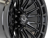 24" Vossen HFX5 Gloss Black 24x12 Concave Wheels Fits GMC Sierra 2500HD 3500HD