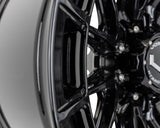 22" Vossen HFX5 Gloss Black 22x12 Wheels Fits Chevy Silverado HD 2001-2010