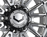 24" Vossen HFX5 Hyper Gunmetal 24x12 Wheels Fits Chevy Silverado HD 2001-2010