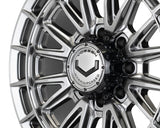 24" Vossen HFX5 Hyper Gunmetal 24x12 Wheels Fits Chevy Silverado 2500HD 3500HD