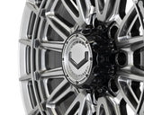 24" Vossen HFX5 Hyper Gunmetal 24x12 Wheels Fits Chevy Silverado HD 2001-2010