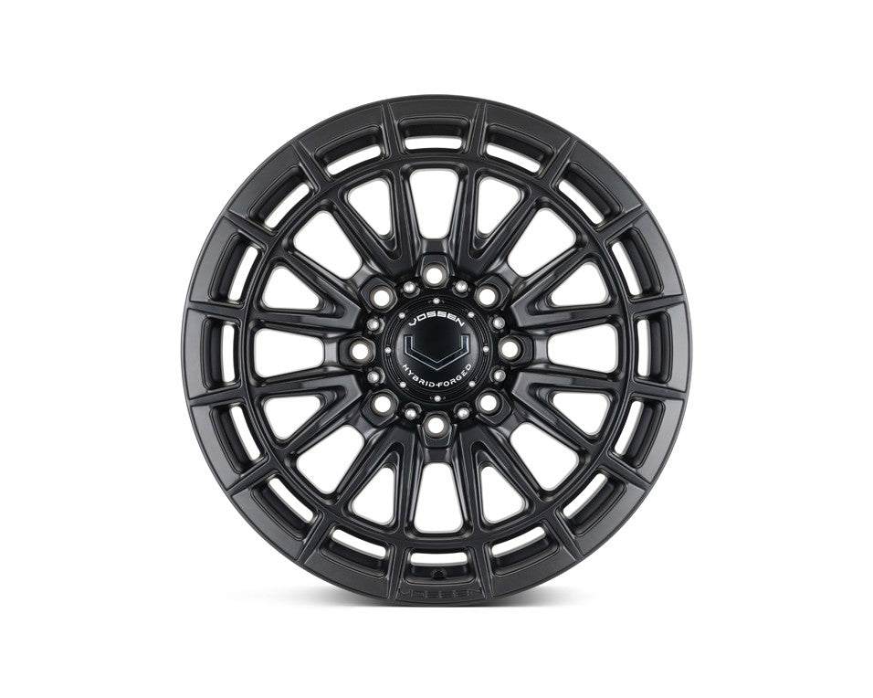 20" Vossen HFX5 Satin Black 20x9 Wheels Fits Chevy Silverado HD 2001-2010