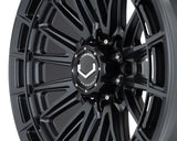 22" Vossen HFX5 Satin Black 22x10 Wheels Fits Chevy Silverado HD 2001-2010
