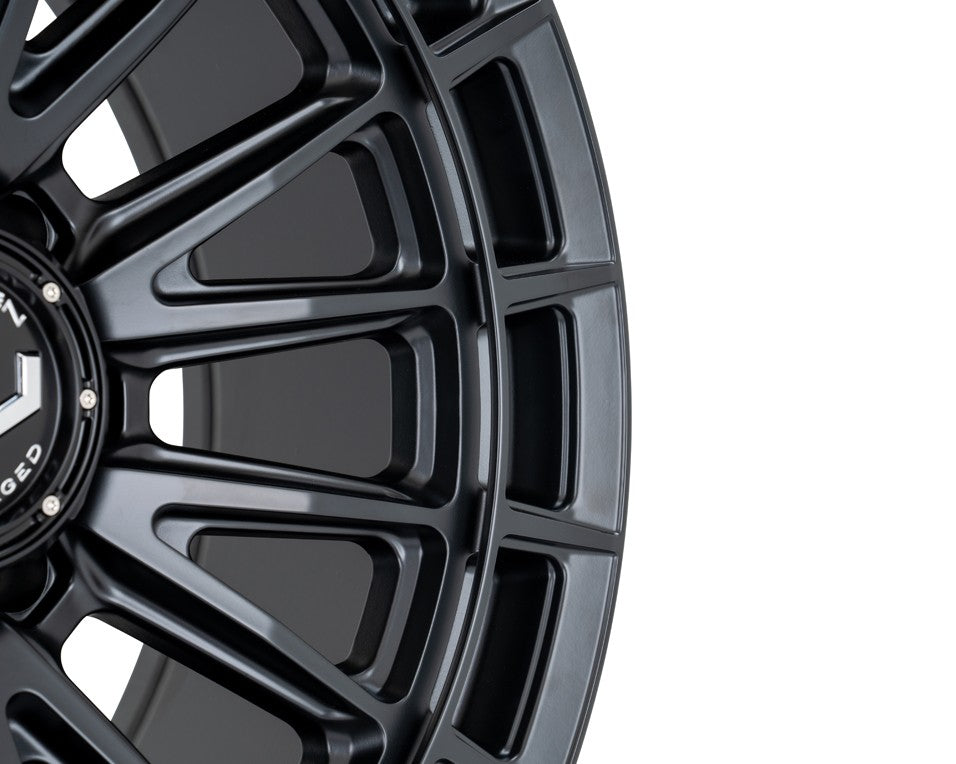 20" Vossen HFX5 Satin Black 20x10 Wheels Fits Chevy Silverado 2500HD 3500HD