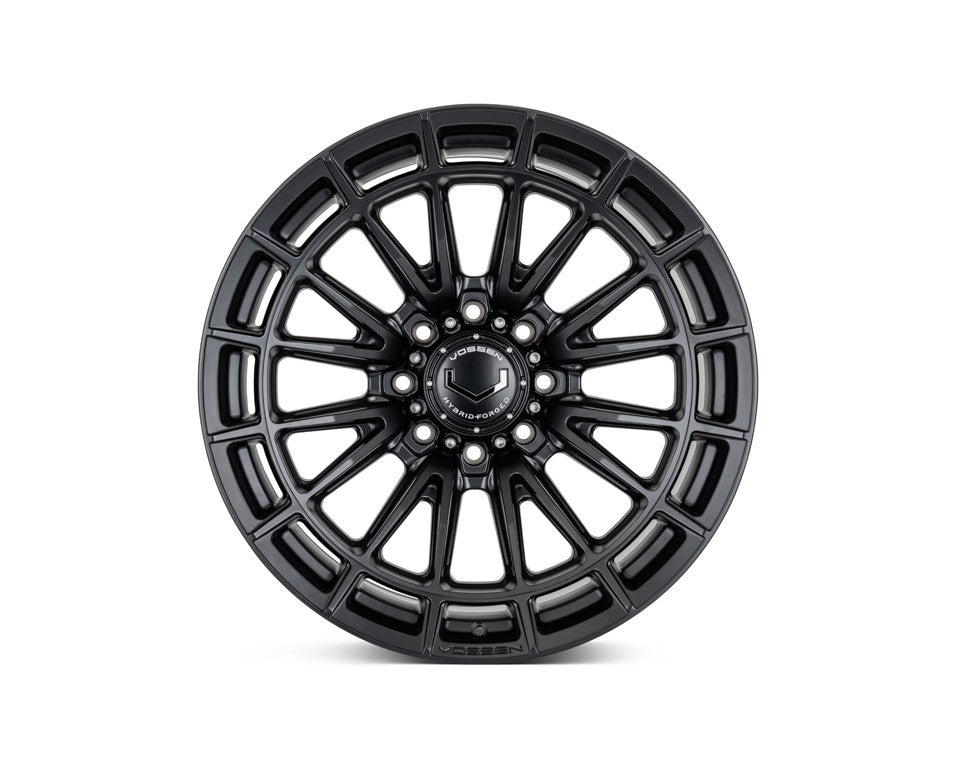 24" Vossen HFX5 Satin Black 24x12 Concave Wheels Fits GMC Sierra 2500HD 3500HD