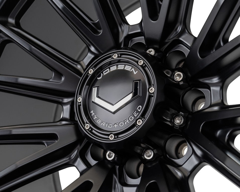 22" Vossen HFX5 Satin Black 22x12 Concave Wheels Fits GMC Sierra HD 2001-2010