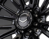 24" Vossen HFX5 Satin Black 24x12 Concave Wheels Rims Fits Dodge Ram 2500 3500