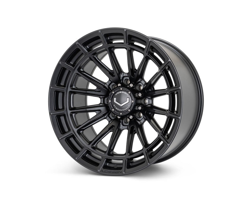 24" Vossen HFX5 Satin Black 24x12 Wheels Fits Chevy Silverado HD 2001-2010