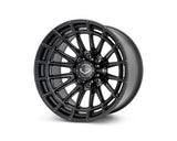 24" Vossen HFX5 Satin Black 24x12 Wheels Fits Chevy Silverado 2500HD 3500HD