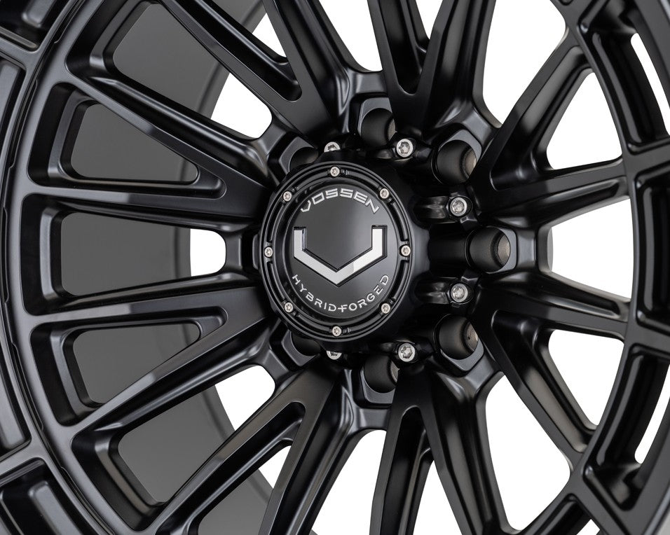 24" Vossen HFX5 Satin Black 24x12 Wheels Fits Chevy Silverado 2500HD 3500HD