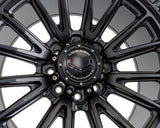 24" Vossen HFX5 Satin Black 24x12 Concave Wheels Rims Fits Dodge Ram 2500 3500