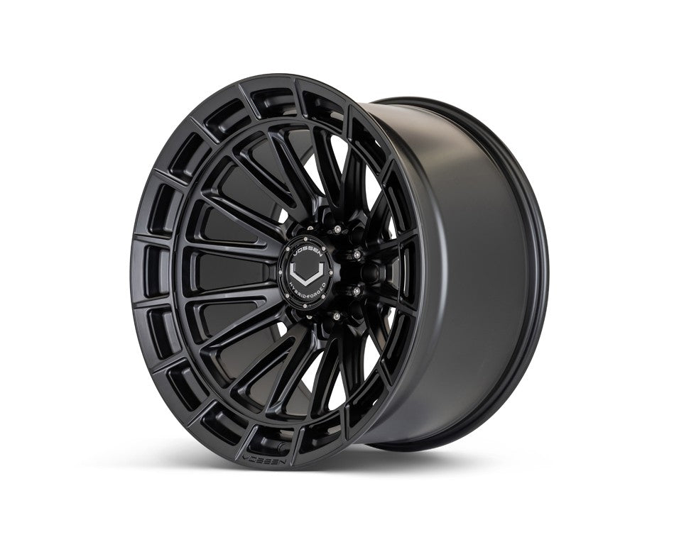 24" Vossen HFX5 Satin Black 24x12 Concave Wheels Rims Fits RAM 2500 3500