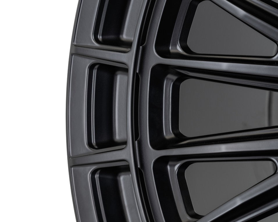 24" Vossen HFX5 Satin Black 24x12 Concave Wheels Fits GMC Sierra HD 2001-2010