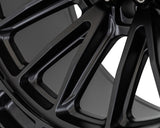24" Vossen HFX5 Satin Black 24x12 Concave Wheels Fits Ford F250 F350 Super Duty