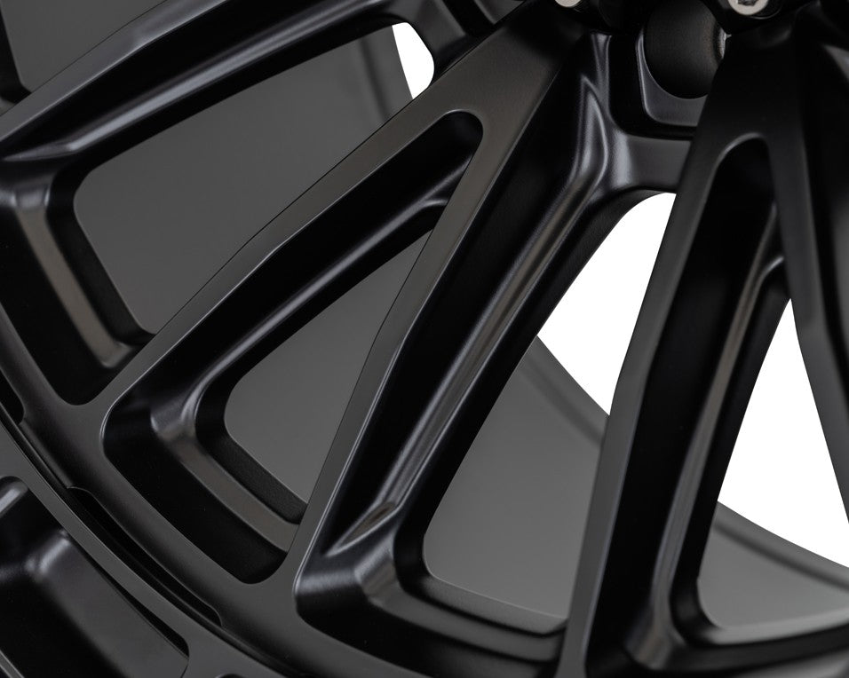 24" Vossen HFX5 Satin Black 24x12 Concave Wheels Fits GMC Sierra 2500HD 3500HD