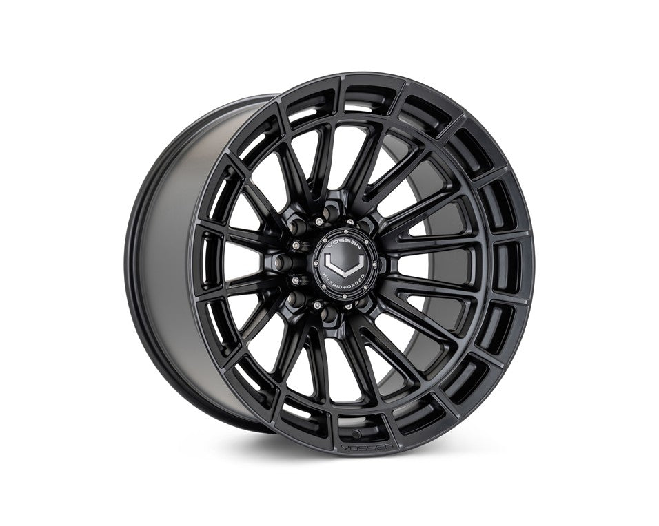22" Vossen HFX5 Satin Black 22x12 Wheels Fits Chevy Silverado HD 2001-2010