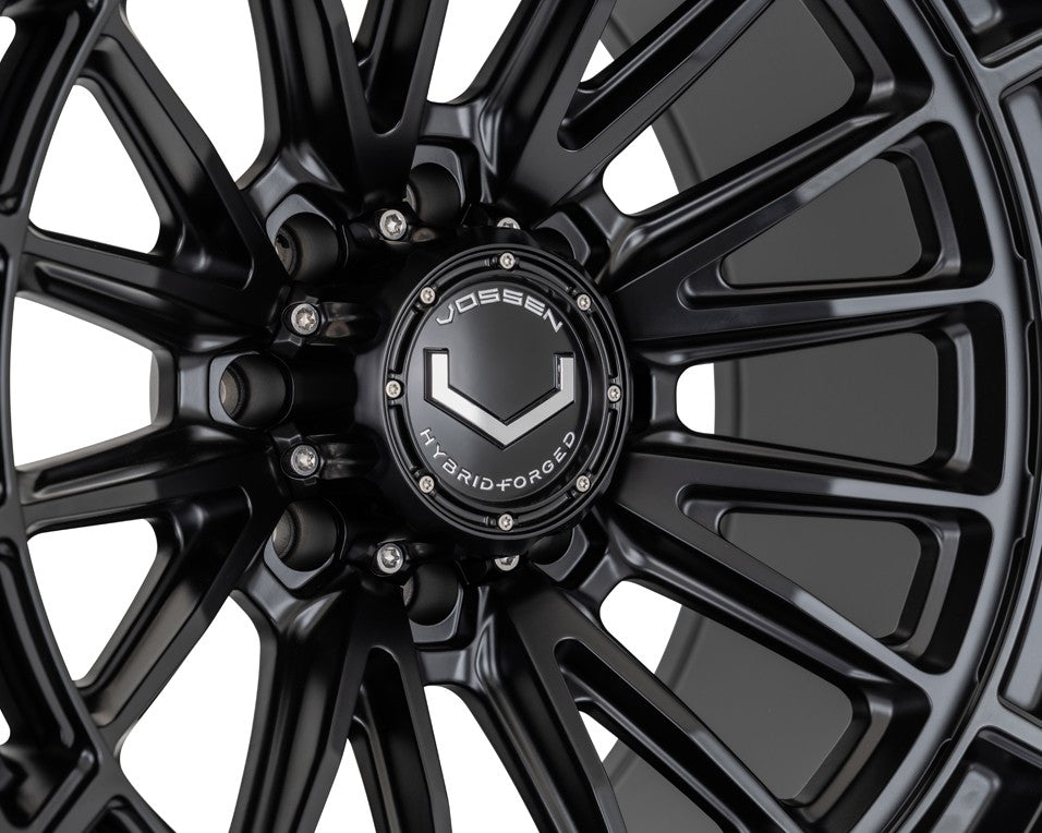 22" Vossen HFX5 Satin Black 22x12 Wheels Fits Chevy Silverado HD 2001-2010