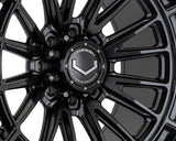 22" Vossen HFX5 Satin Black 22x12 Wheels Fits Chevy Silverado HD 2001-2010