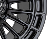 22" Vossen HFX5 Satin Black 22x12 Concave Wheels Fits GMC Sierra HD 2001-2010
