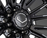 24" Vossen HFX5 Satin Black 24x12 Concave Wheels Fits GMC Sierra HD 2001-2010