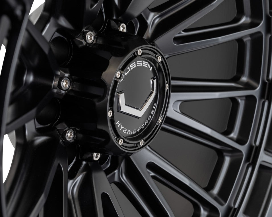 24" Vossen HFX5 Satin Black 24x12 Wheels Fits Chevy Silverado HD 2001-2010