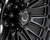 24" Vossen HFX5 Satin Black 24x12 Wheels Fits Chevy Silverado HD 2001-2010