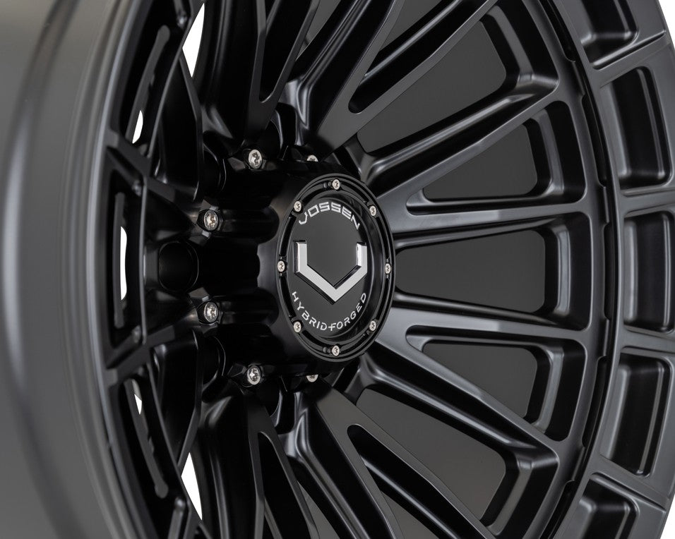 24" Vossen HFX5 Satin Black 24x12 Wheels Fits Chevy Silverado HD 2001-2010