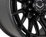 22" Vossen HFX5 Satin Black 22x12 Concave Wheels Fits GMC Sierra 2500HD 3500HD