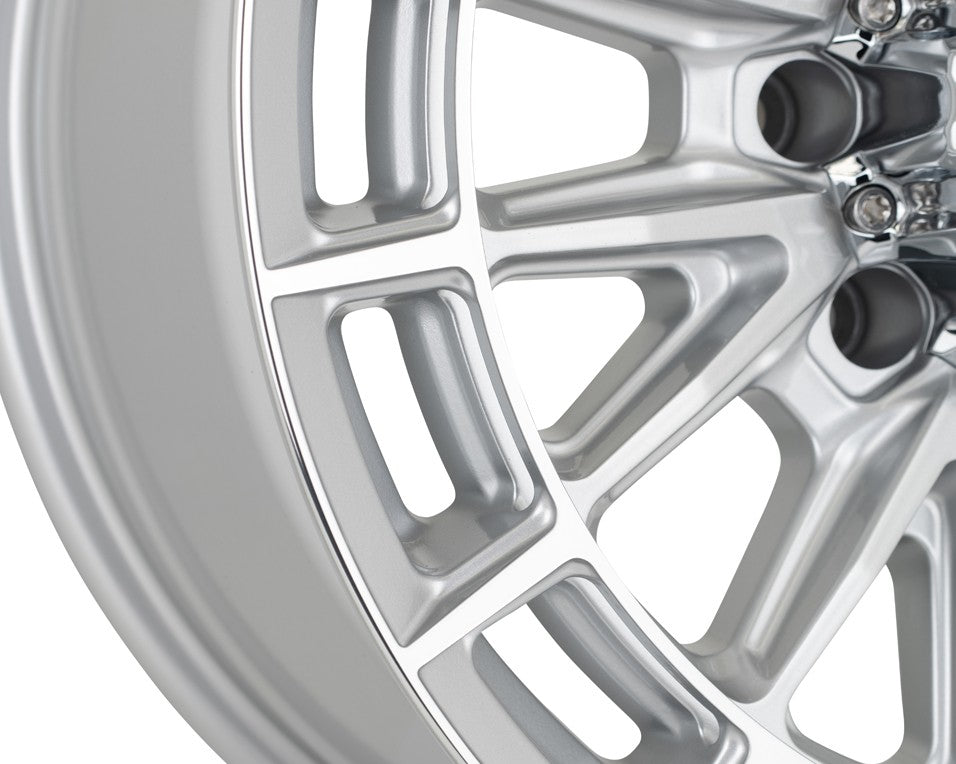 20" Vossen HFX5 Silver Polished 20x9 Wheels Fits Chevy Silverado 2500HD 3500HD