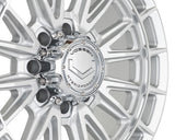 20" Vossen HFX5 Silver Polished 20x9 Wheels Fits Chevy Silverado 2500HD 3500HD