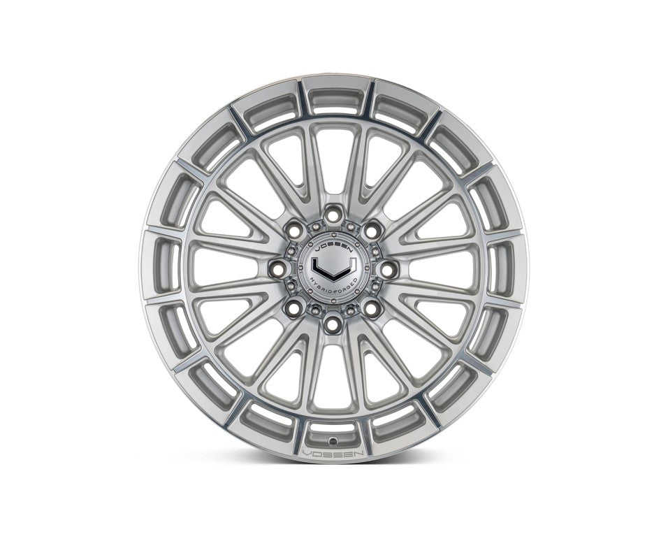22" Vossen HFX5 Silver Polished 22x10 Wheels Fits Ford F250 F350 Super Duty