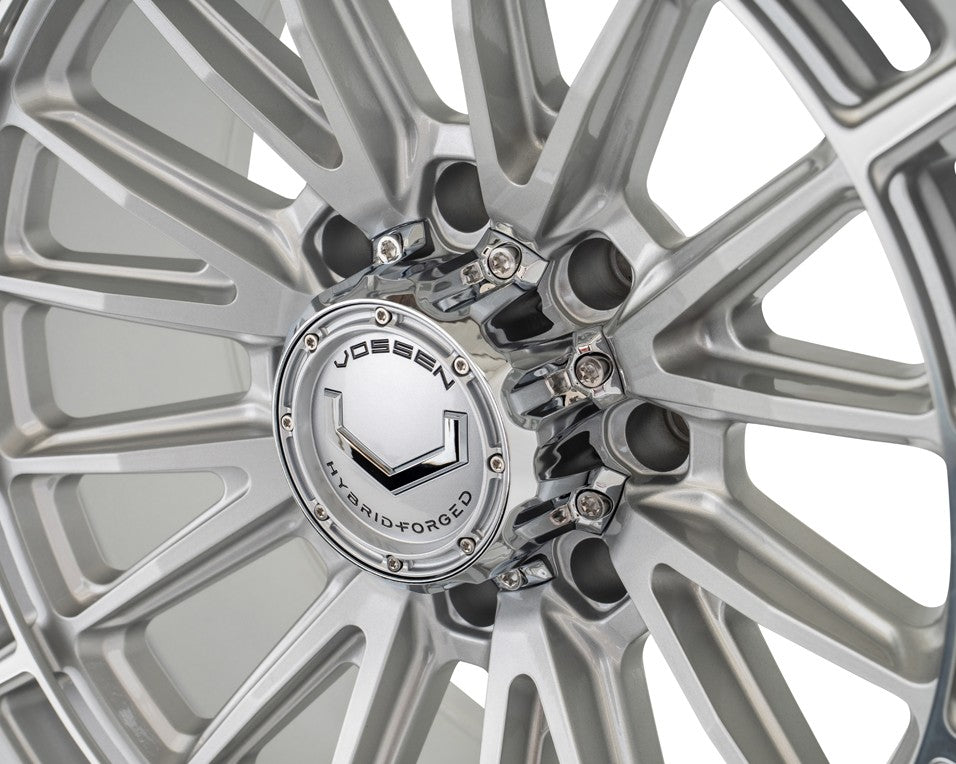 22" Vossen HFX5 Silver Polished 22x10 Wheels Fits GMC Sierra 2500HD 3500HD