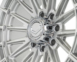 22" Vossen HFX5 Silver Polished 22x10 Wheels Fits GMC Sierra 2500HD 3500HD