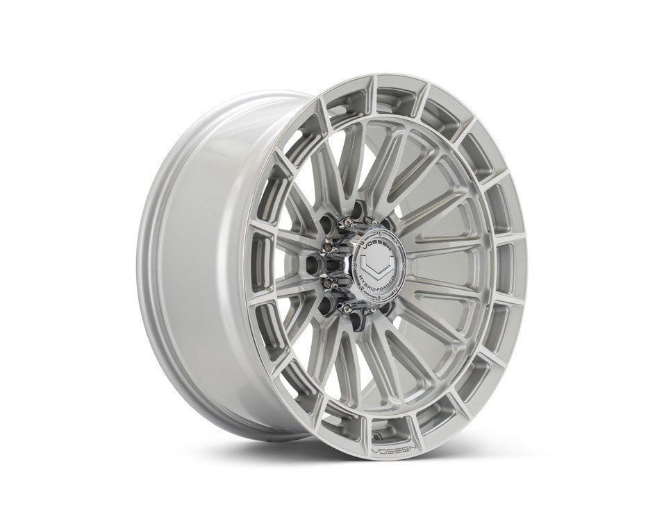 20" Vossen HFX5 Silver Polished 20x10 Wheels Fits Chevy Silverado 2500HD 3500HD